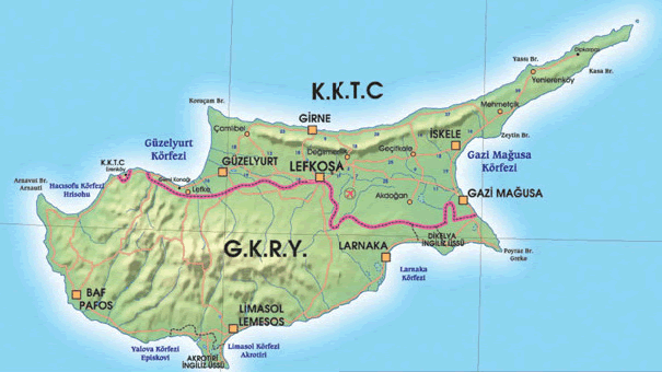Chypre du Nord carte